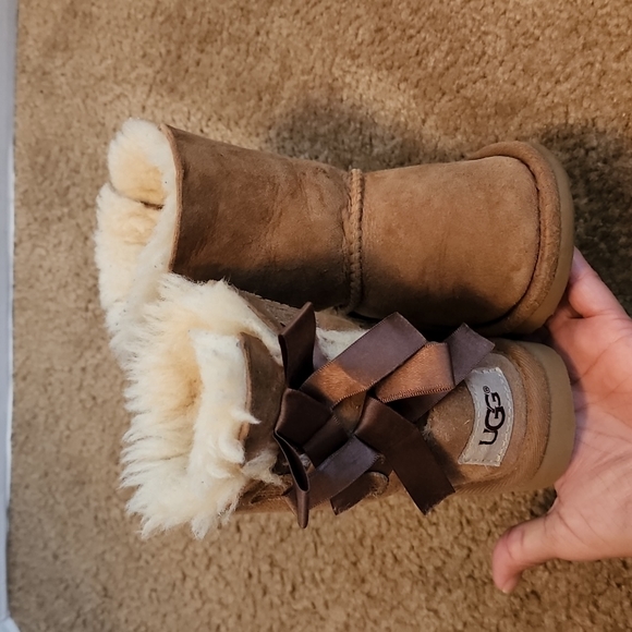 UGG Other - UGG Baby Chestnut Bailey Bow II Boots